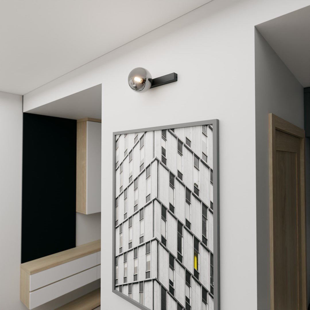 Lubinis šviestuvas FIT 1 Juoda/Grafitas