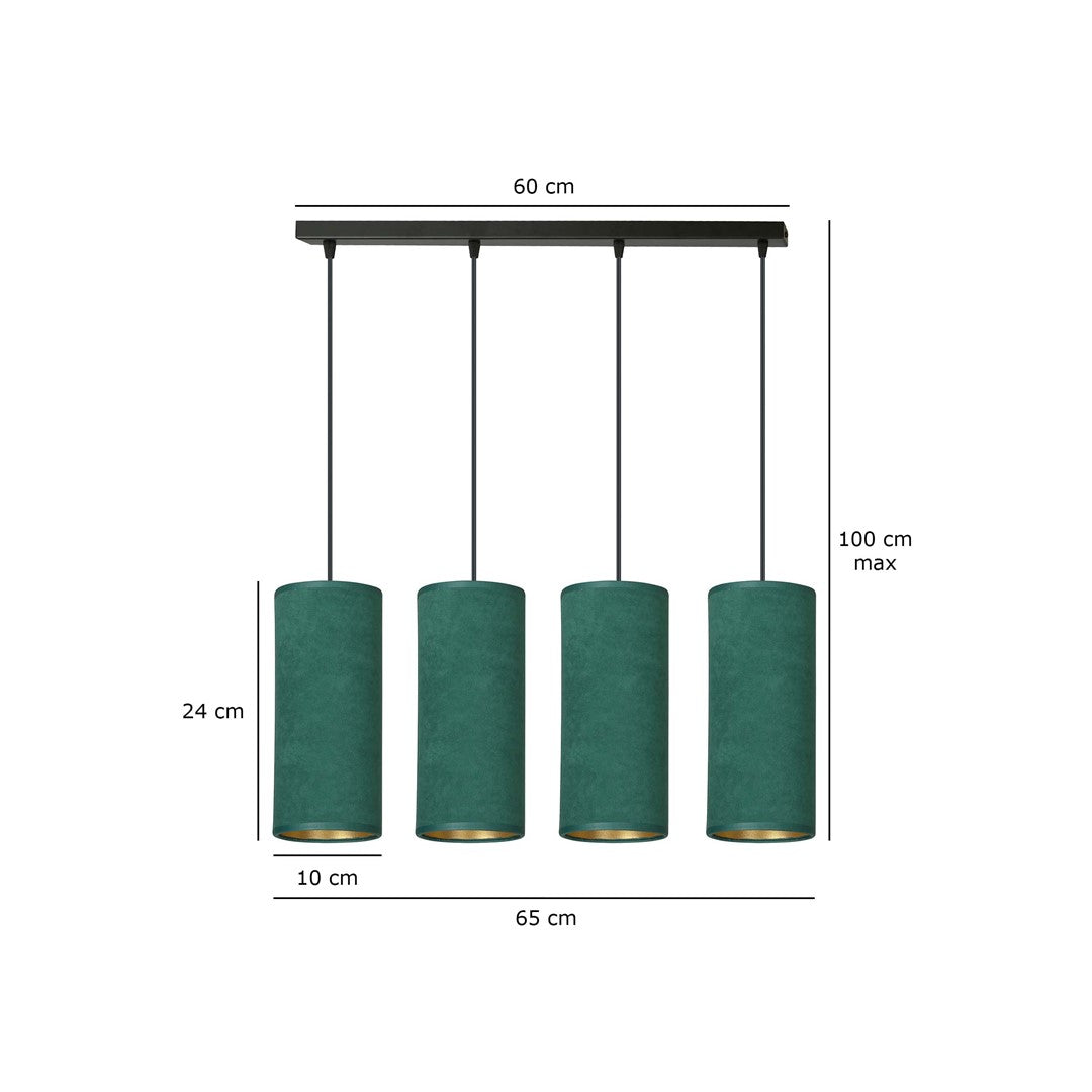 Pakabinamas Šviestuvas BENTE 4 BL GREEN