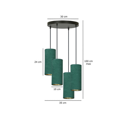 Pakabinamas Šviestuvas BENTE 4 BL PREMIUM GREEN