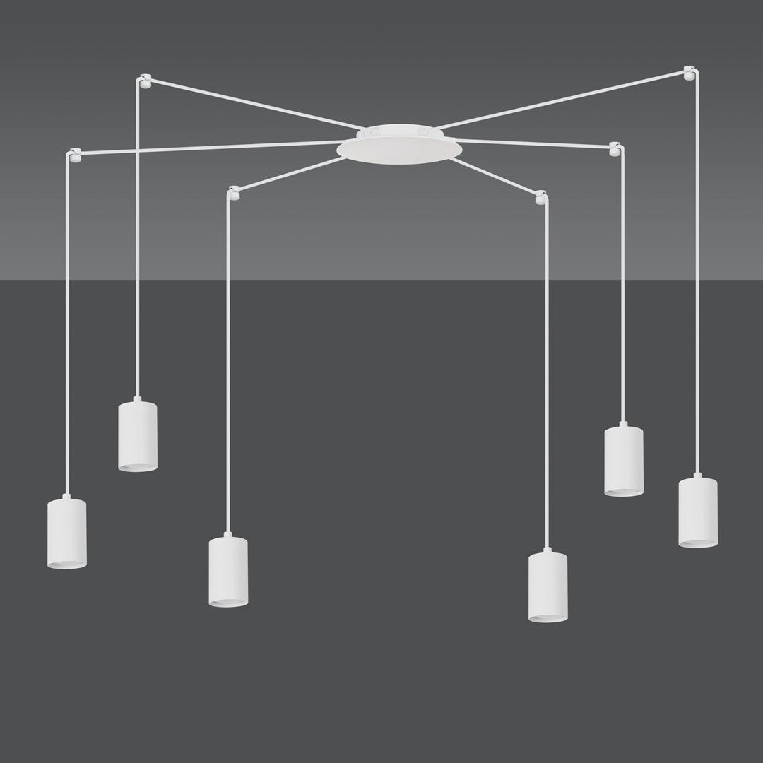 Pakabinamas Šviestuvas  TRAKER 6 WH/Balta