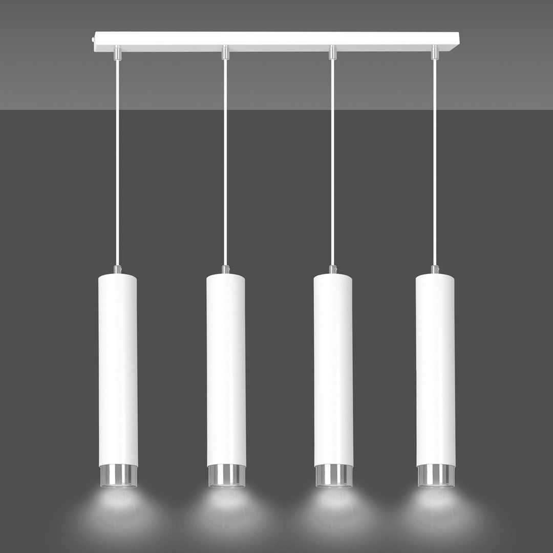 Pakabinamas Šviestuvas  KIBO 4 WH/ChromasE
