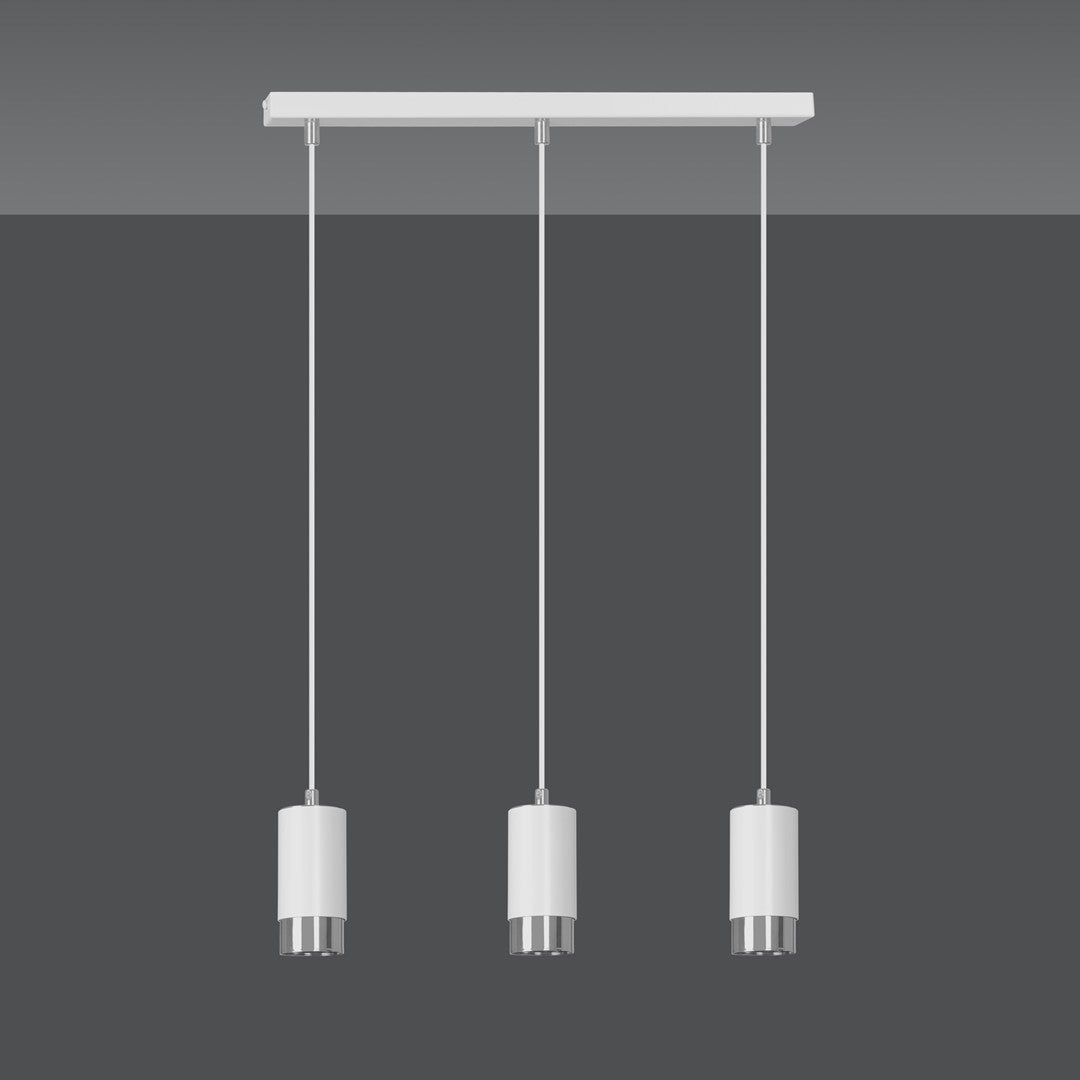 Pakabinamas Šviestuvas  FUMIKO 3 WH/ChromasE